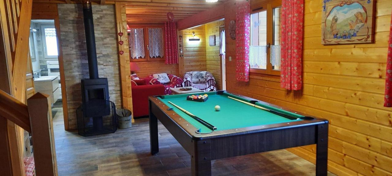 Chalet Les Marmottons Sauna Pool Table, Nintendo, Petanque Gerbépal Eksteriør billede